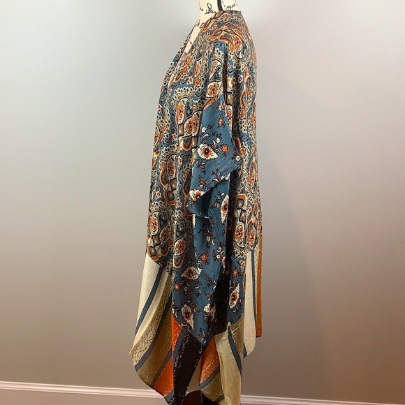 🔥 Vintage Inspired Paisley Kimono Duster NWT - Picture 6 of 8